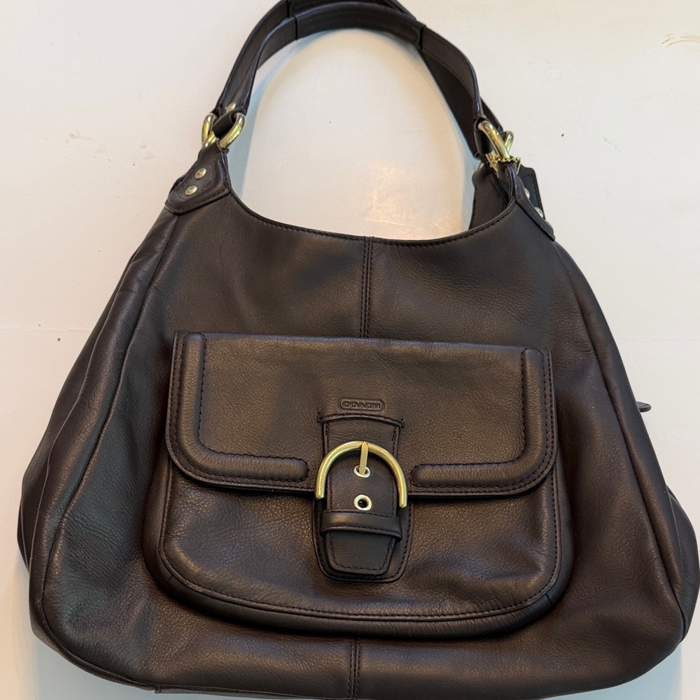 COACH 24686 Vintage Campbell Hobo Brown Leather Women's Bag
